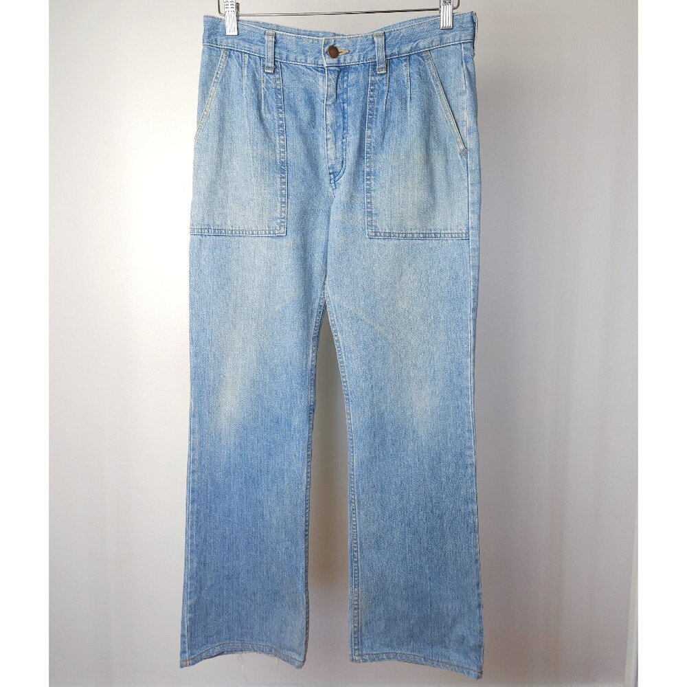 Vintage cotton aged denim, light jean women